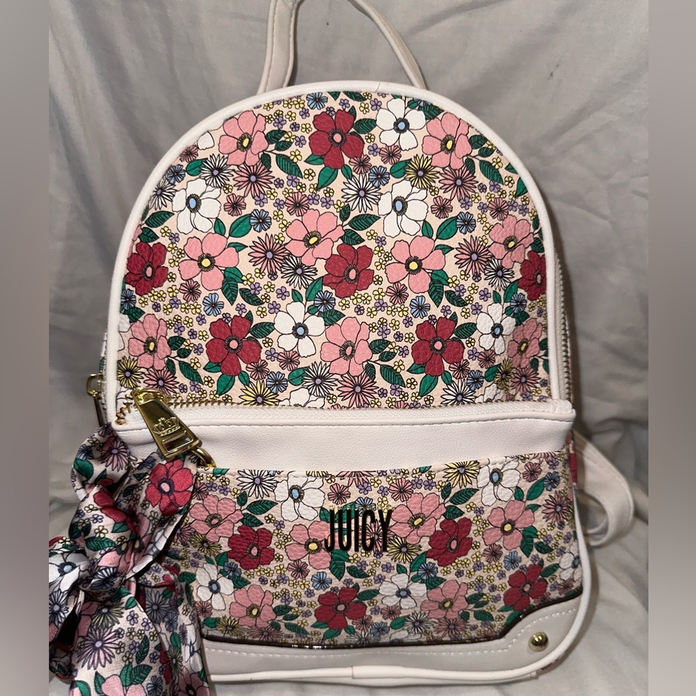 Super Cute Juicy By Juicy Couture Floral Backpack